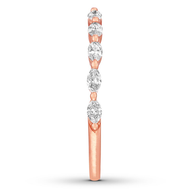 Neil Lane Diamond Wedding Band 1/2 ct tw Marquise 14K Rose Gold