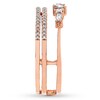 Thumbnail Image 2 of Diamond Ring 1/4 ct tw Baguette & Round 10K Rose Gold