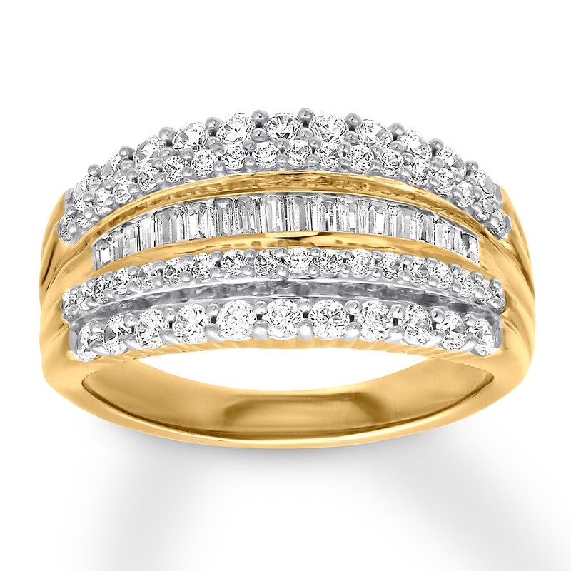 10K solid gold ring~baguette diamond ring~engagement ring~wedding ring~SJR0895