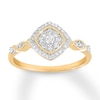 Thumbnail Image 0 of Diamond Promise Ring 1/4 ct tw Round-cut 10K Yellow Gold
