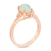 Thumbnail Image 1 of Natural Ethiopian Opal Ring 1/15 ct tw Diamonds 10K Rose Gold