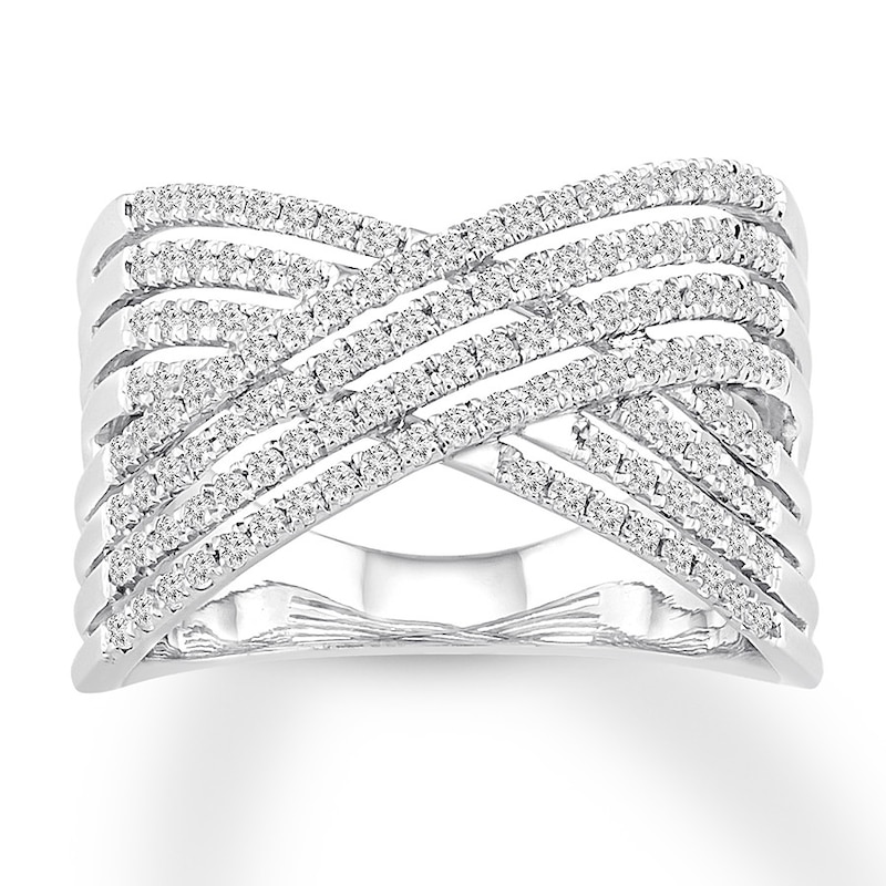 Main Image 1 of Diamond Ring 3/4 ct tw Round-cut 10K White Gold