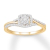 Diamond Ring 1/5 ct tw Round-cut 10K Yellow Gold