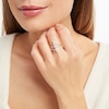 Thumbnail Image 2 of Diamond North South Ring 1/2 ct tw Round-cut 10K White Gold