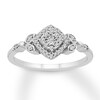 Thumbnail Image 1 of Diamond Ring 1/6 ct tw Round-cut Sterling Silver