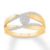 Diamond Ring 1/4 ct tw Round-cut 10K Yellow Gold