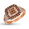 Le Vian Chocolate & Nude Diamond Ring 1-1/5 ct tw 14K Gold