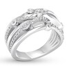 Thumbnail Image 3 of Diamond Ring 1/2 ct tw Round-cut 10K White Gold