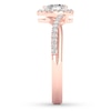 Thumbnail Image 3 of Diamond Ring 1/3 ct tw Pear & Round 10K Rose Gold