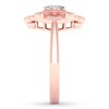 Thumbnail Image 2 of Diamond Ring 1/3 ct tw Princess & Round 10K Rose Gold