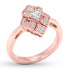 Thumbnail Image 3 of Diamond Ring 1/3 ct tw Princess & Round 10K Rose Gold