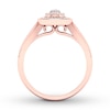 Thumbnail Image 1 of Diamond Teardrop Ring 1/15 ct tw Round-cut 10K Rose Gold