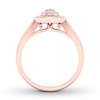 Thumbnail Image 1 of Diamond Teardrop Ring 1/15 ct tw Round-cut 10K Rose Gold
