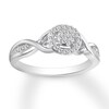 Thumbnail Image 3 of Diamond Fashion Ring 1/5 Carat tw 10K White Gold