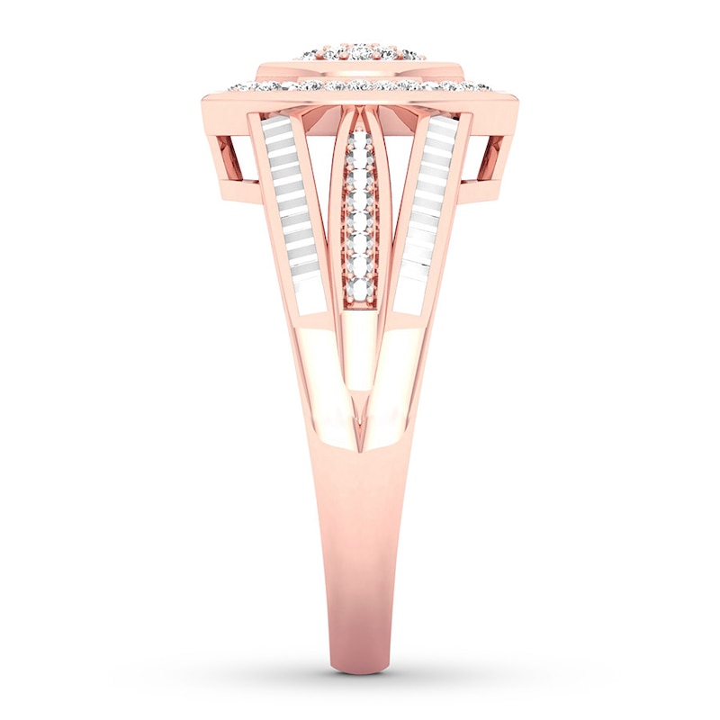 Diamond Ring 1/15 ct tw Round-cut 10K Rose Gold