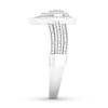 Thumbnail Image 3 of Diamond Teardrop Ring 1/15 ct tw Round-cut 10K White Gold