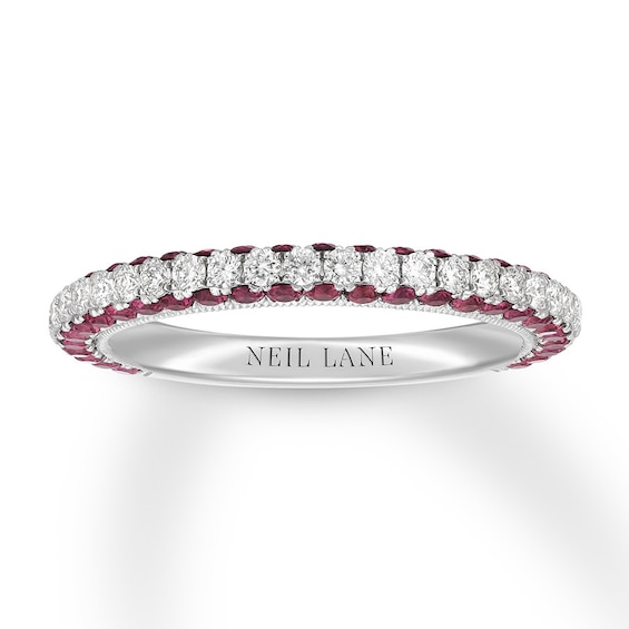 Neil Lane Ruby Anniversary Band 1/2 ct tw Diamonds 14K Gold - Size 7