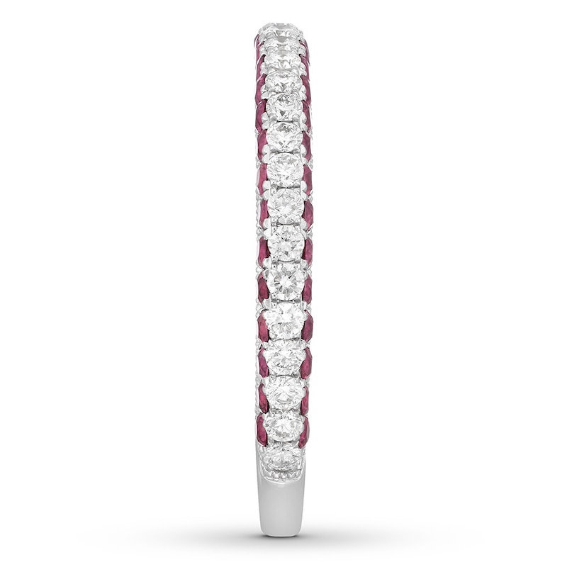 Main Image 3 of Neil Lane Ruby Anniversary Band 1/2 ct tw Diamonds 14K Gold - Size 7