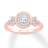 Thumbnail Image 0 of Diamond Ring 1/3 ct tw Round-cut 10K Rose Gold