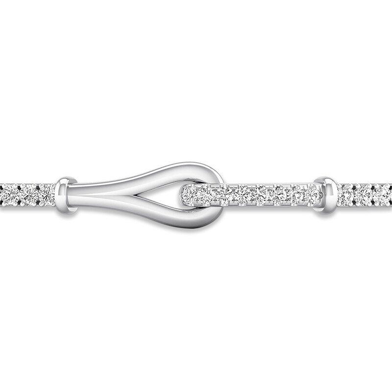 Main Image 2 of Love + Be Loved Diamond Bolo Bracelet 1 ct tw 14K White Gold