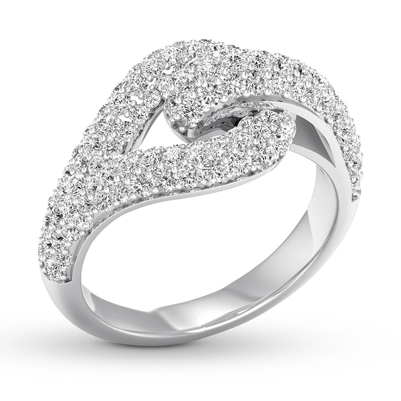 Love + Be Loved Diamond Ring 1-1/2 ct tw 14K White Gold