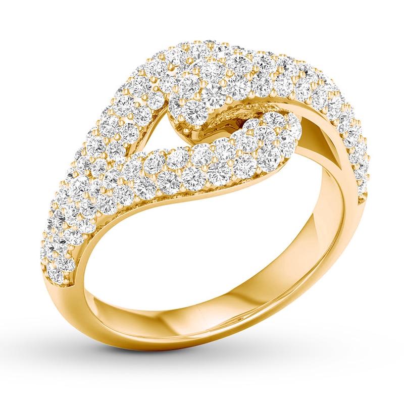 Love + Be Loved Diamond Ring 1-1/2 ct tw 14K Yellow Gold