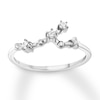 Thumbnail Image 1 of Taurus Zodiac Ring 1/10 ct tw Diamonds Sterling Silver