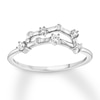 Thumbnail Image 1 of Capricorn Zodiac Ring 1/10 ct tw Diamonds Sterling Silver
