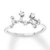 Thumbnail Image 0 of Sagittarius Zodiac Ring 1/10 ct tw Diamonds Sterling Silver