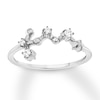 Thumbnail Image 0 of Virgo Zodiac Ring 1/10 ct tw Diamonds Sterling Silver
