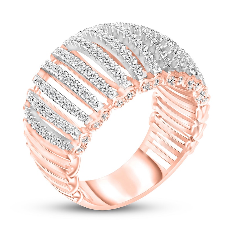 Diamond Ring 1 ct tw Round-cut 14K Two-Tone Gold