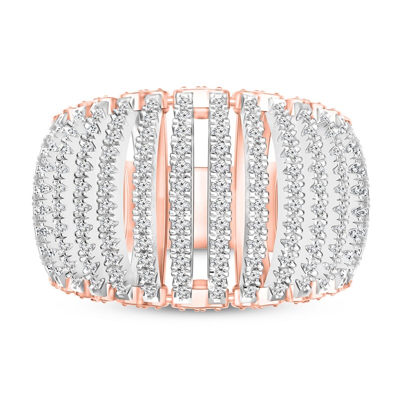 Diamond Ring 1 ct tw Round-cut 14K Two-Tone Gold