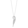 Hallmark Diamonds Wing Necklace 1/10 ct tw Sterling Silver 18"