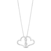 Thumbnail Image 0 of Hallmark Diamonds Heart Necklace 1/15 ct tw Sterling Silver 18"