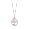 Thumbnail Image 1 of Hallmark Diamonds Necklace 1/20 ct tw Sterling Silver & 10K Rose Gold 18&quot;