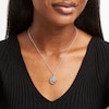Thumbnail Image 2 of Hallmark Diamonds Necklace 1/20 ct tw Sterling Silver & 10K Rose Gold 18"