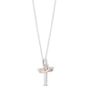 Thumbnail Image 1 of Hallmark Diamonds Necklace 1/10 ct tw Sterling Silver & 10K Rose Gold 18"