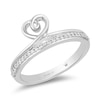 Thumbnail Image 0 of Hallmark Diamonds Heart Ring 1/10 ct tw Round Sterling Silver