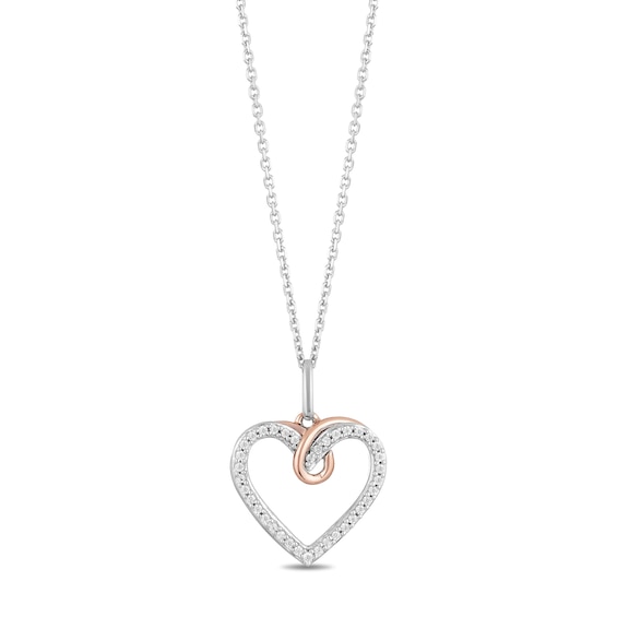 Hallmark Diamonds Heart Necklace 1/15 ct tw Sterling Silver 18