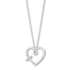 Thumbnail Image 1 of Hallmark Diamonds Heart Necklace 1/20 ct tw Sterling Silver 18&quot;