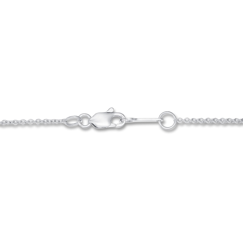Main Image 3 of KAY Lab-Grown Diamonds Necklace 1/2 ct tw 14K White Gold 19&quot; (F/SI2)