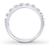 Thumbnail Image 2 of THE LEO Diamond Anniversary Ring 1 ct tw Round-cut 14K White Gold