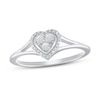 Thumbnail Image 1 of Multi-Diamond Heart Promise Ring 1/20 ct tw Sterling Silver