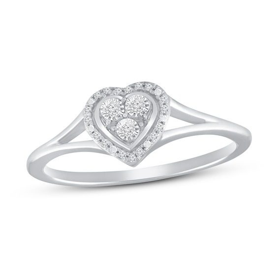 Kay Diamond Heart Ring 1/20 ct tw Sterling Silver