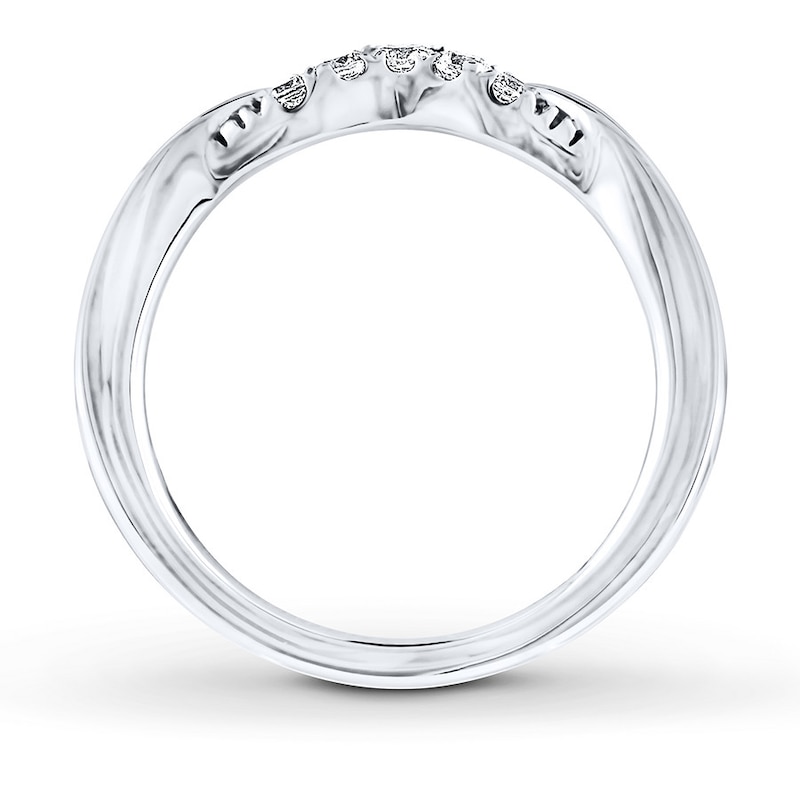 THE LEO Diamond Wedding Band 1/4 ct tw Round-cut 14K White Gold