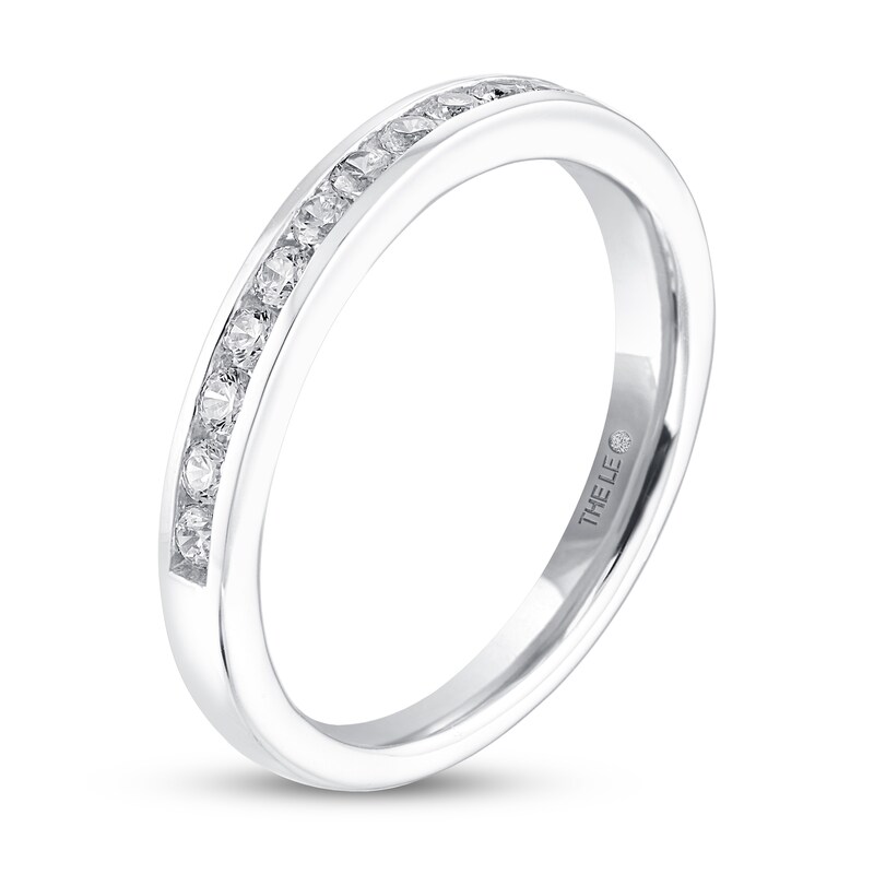 THE LEO Diamond Wedding Band 3/8 ct tw Round-cut 14K White Gold