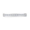 Thumbnail Image 2 of THE LEO Diamond Wedding Band 3/8 ct tw Round-cut 14K White Gold