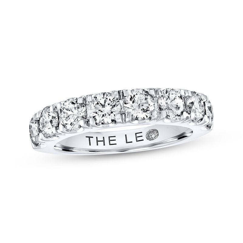 THE LEO Diamond Anniversary Ring 2 ct tw Round-cut 14K White Gold with 360