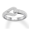 Thumbnail Image 1 of Love + Be Loved Diamond Ring 3/4 ct tw Round-cut 10K White Gold