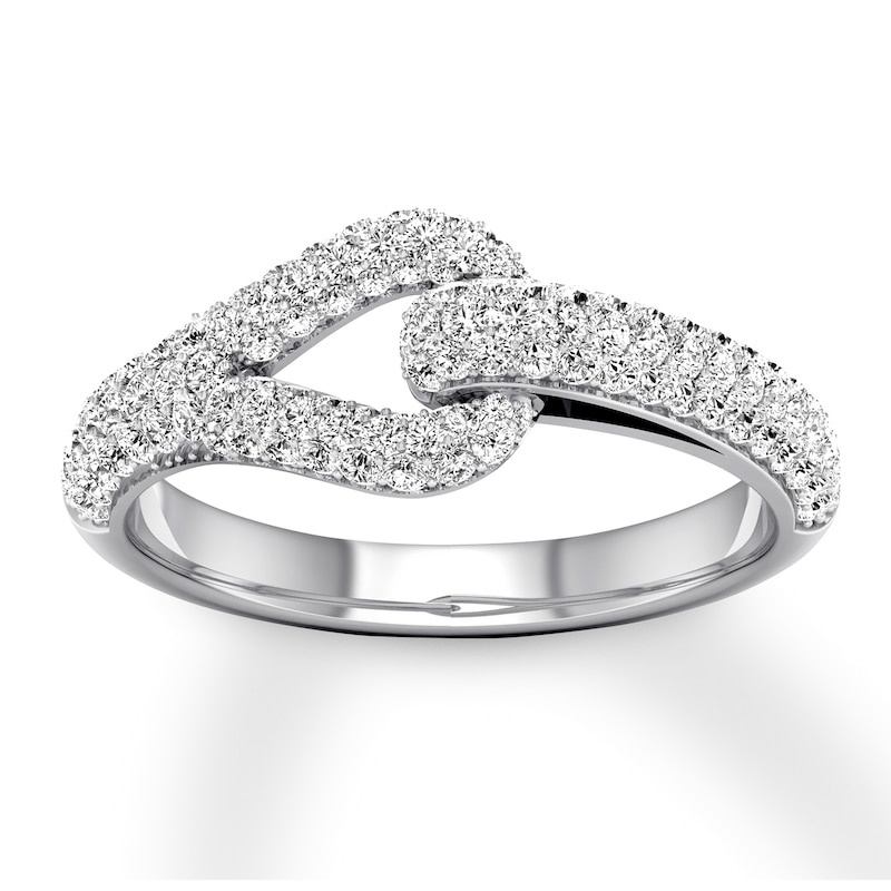 Love + Be Loved Diamond Ring 3/4 ct tw Round-cut 10K White Gold